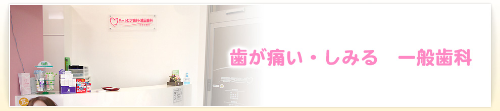 歯が痛い・しみる　一般歯科