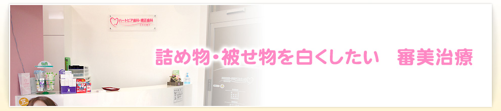 詰め物・被せ物を白くしたい　審美治療