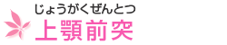 上(じょう)顎(がく)前(ぜん)突(とつ)